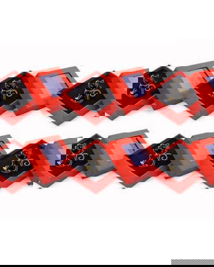 Set 6 Mărțișoare Broșă Pisică Neagră, Design Elegant, Metal Auriu, Cutie Cadou