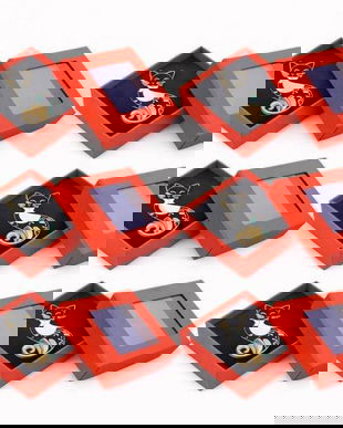 Set 6 Mărțișoare Broșă Pisică Elegantă, Design Modern, Cutie Cadou Individuală