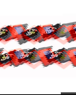 Set 6 Mărțișoare Broșă Inimă cu Trifoi și Buburuză, Cristale Strălucitoare, Cutie Cadou