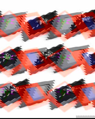 Set 6 Mărțișoare Broșă Libelulă Multicolor, Design Elegant, Cutie Cadou Individuală