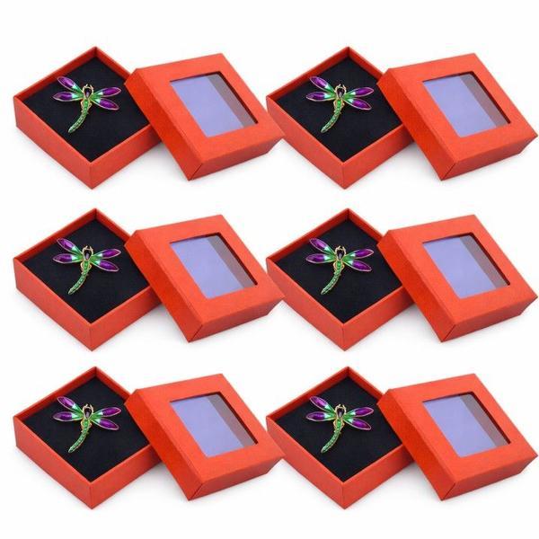 Set 6 Mărțișoare Broșă Libelulă Multicolor, Design Elegant, Cutie Cadou Individuală