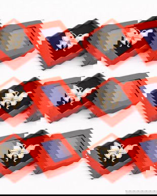 Set 6 Mărțișoare Broșă Fluture Alb Elegant, Design Delicat, Cutie Cadou Individuală