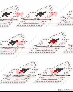 Set 6 Brățări Mărțișor cu Simbol Infinit și Cristale, Șnur Roșu-Alb Reglabil, Cartonaș Elegant &ndash; Ediția Primăvară