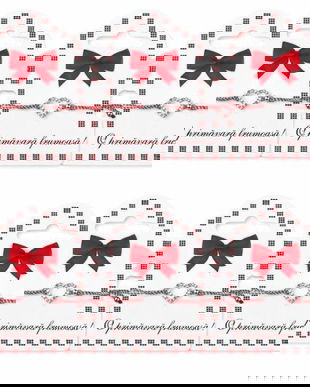 Set 6 Mărțișoare Brățară &ndash; Inimă cu Cristale, Șnur Roșu-Alb Reglabil, Cartonaș &bdquo;O primăvară frumoasă!&rdquo;