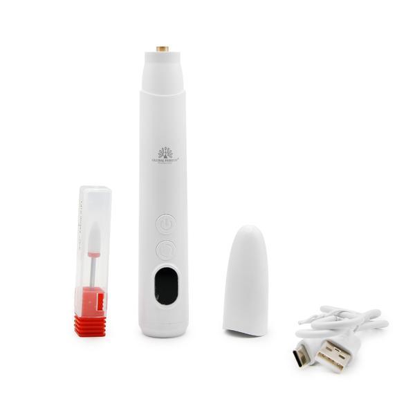 Freză-mandrină 2in1 și lanternă UV, Global Fashion, 2W, 18k rpm, GX10, alb