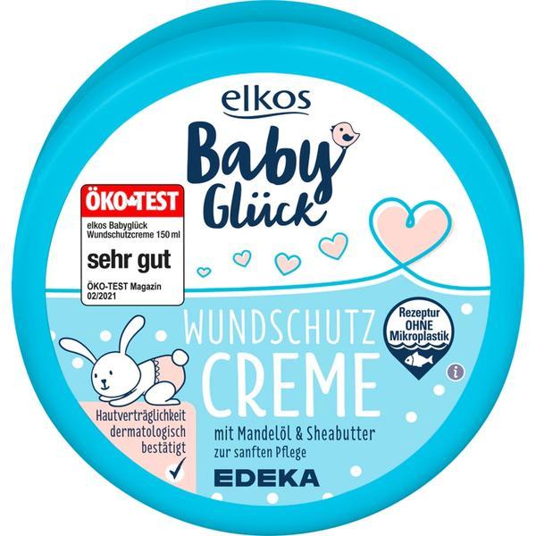 Crema cu ulei de migdale, unt de shea si extract de flori de catifea pentru protectia  ranilor, elkos BabyGl&uuml;ck, 150 ml