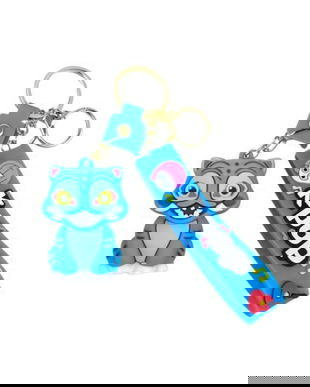 Breloc K-POP Tigru, 5 cm, Multicolor, Accesoriu pentru Chei și Ghiozdan