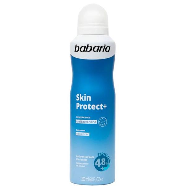 Deodorant Spray Fara Alcool Antibacterial - Babaria Skin Protect+ Deodorant Spray Antibacterian, 200 ml