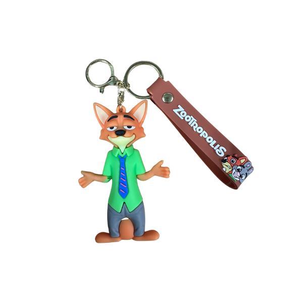 Breloc Zootropolis Nick Wilde, 10 cm &ndash; Breloc din Silicon pentru Chei și Ghiozdan