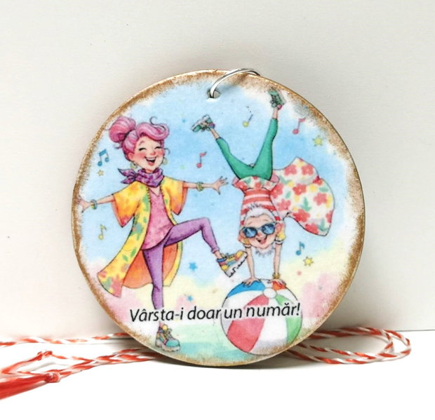 Martisor tip breloc, personalizat pentru prietena