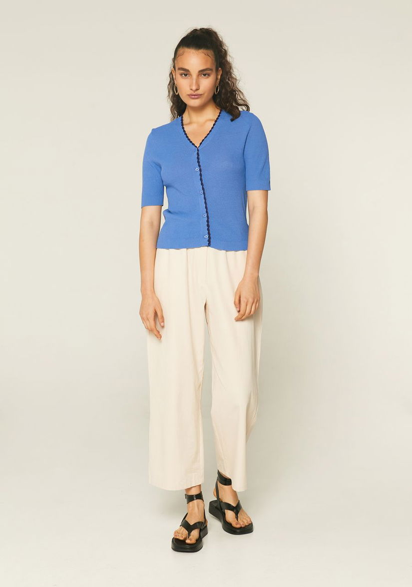 Jachetă din tricot fin