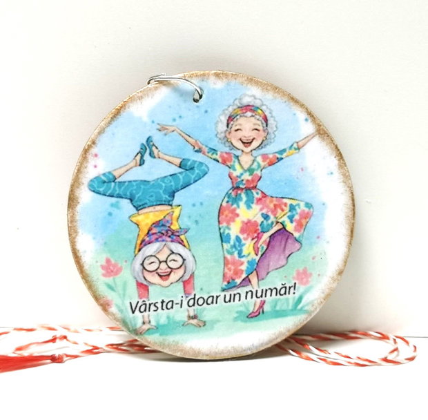 Martisor tip breloc, personalizat pentru prietena