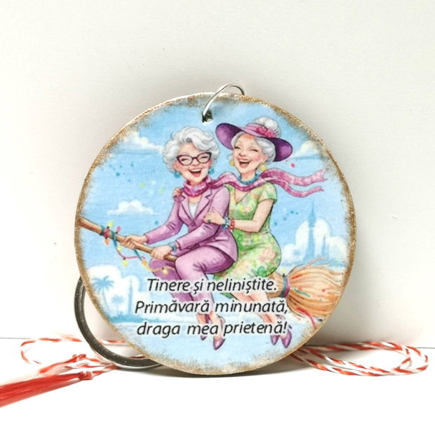 Martisor tip breloc, personalziat pentru prietena