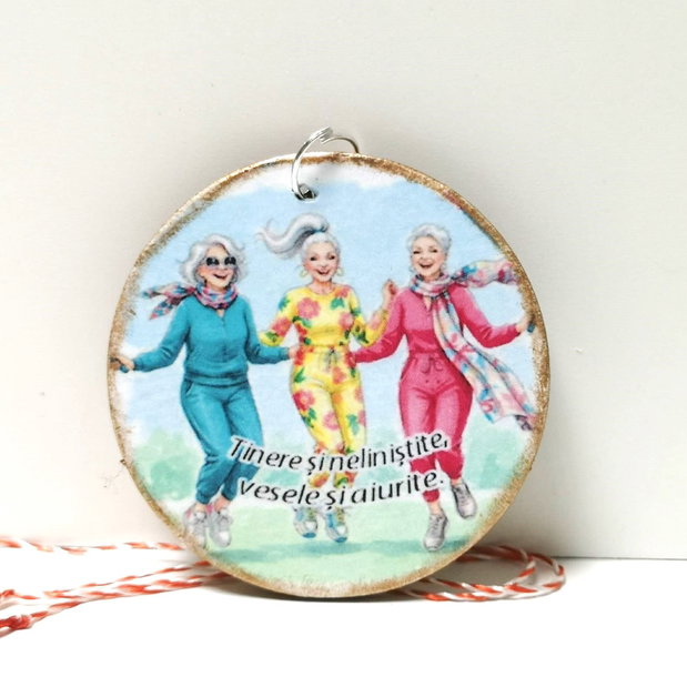 Martisor tip breloc, personalizat pentru prietena