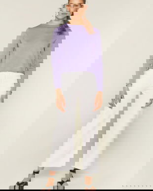 Pulover scurt din tricot fin