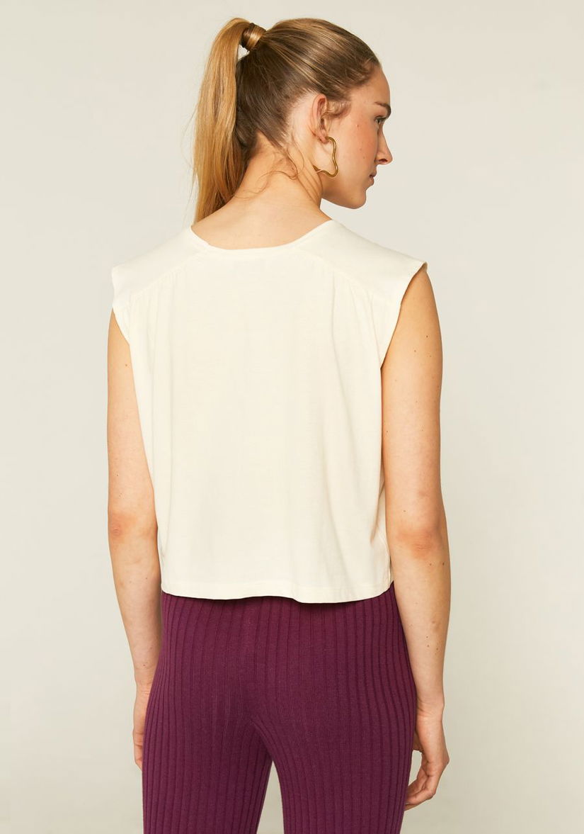 Tricou scurt fără mâneci