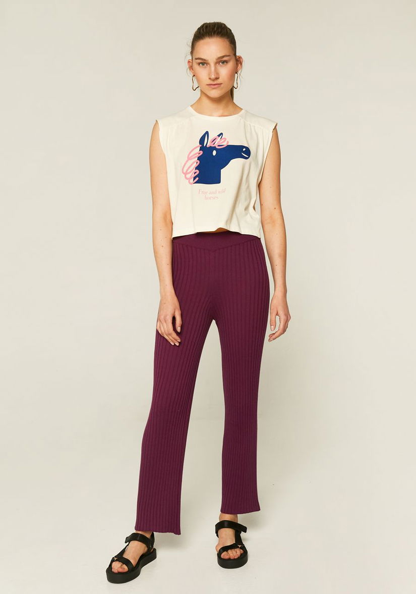 Tricou scurt fără mâneci