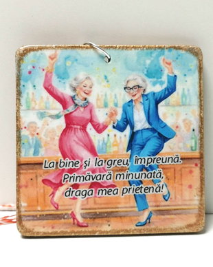 Martisor tip breloc, personalizat pentru prietena
