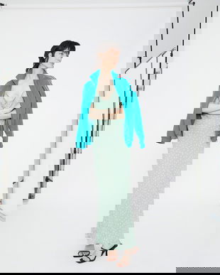 Rochie lungă cu buline