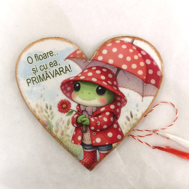 Martisor magnet personalizat cu mesaj