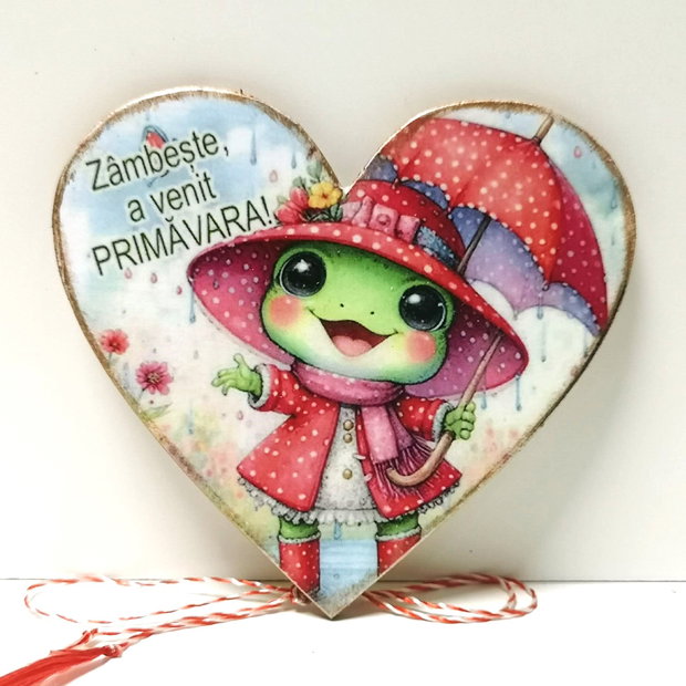 Martisor magnet personalizat cu mesaj
