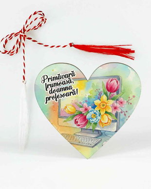 Mărțișor personalizat pentru profesoare de informatică