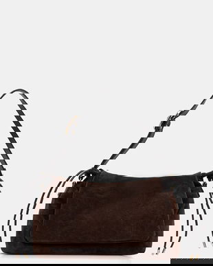 Marella geantă de mână din piele întoarsă MLACARDATO