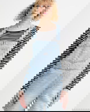 Levi's salopetă din denim VINTAGE SHORTALL