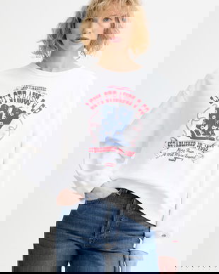 Levi's hanorac de bumbac GRAPHIC HERITAGE CREW