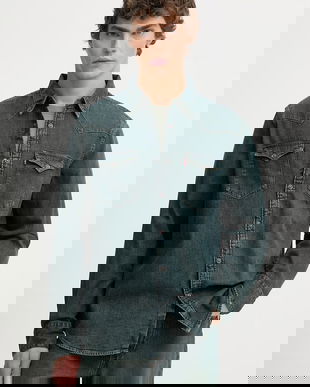 Levi's cămașă jeans BARSTOW WESTERN STANDARD