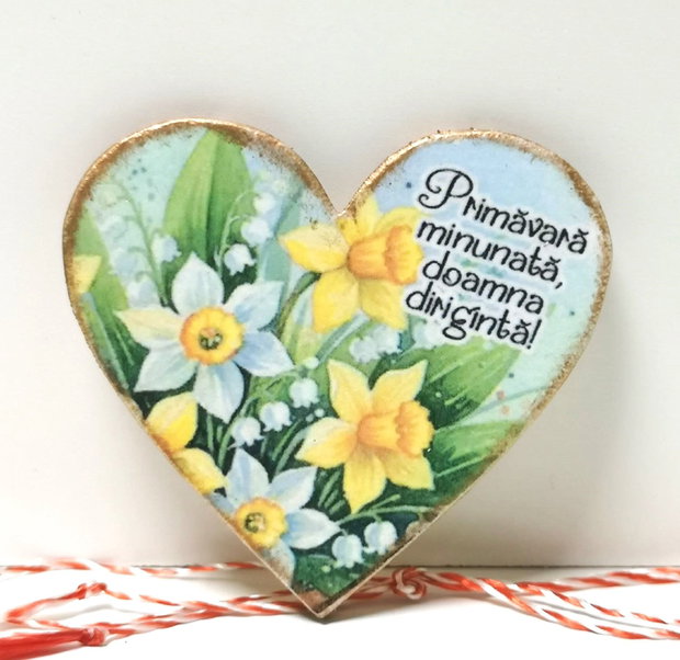 Martisoare cu flori personalizate pentru diriginta, profesoara