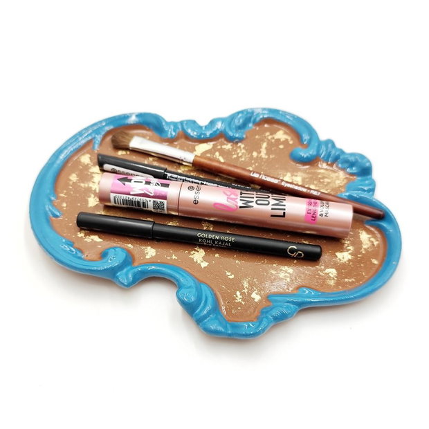 Set decorativ maro cu albastru prafuit 4584