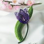 Lalea - Brosa broderie manuala
