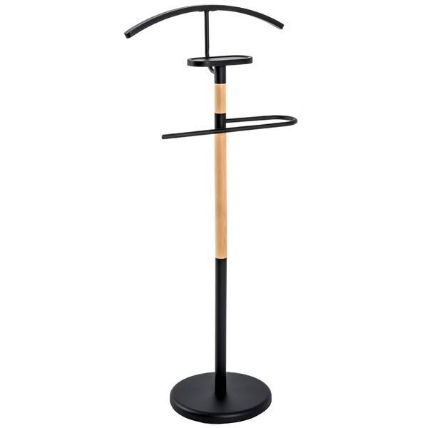 Portmantou Foster, finisaj negru/fag, 470x290x1120 mm