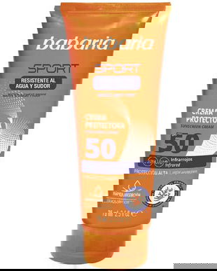 Crema Protectie Solara SPF50 pentru Fata si Corp, Rezistenta la Apa - Babaria Sunscreen Cream Sport SPF 50, 75 ml