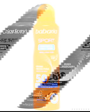 Spray Protectie Solara SPF50 pentru Fata si Corp, Rezistenta la Apa - Babaria Sport Protective Sunscreen Mist SPF 50, 200 ml