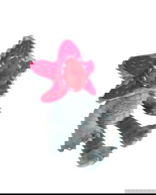 Jucărie de Pluș Demodog Monstru Fantastic, 25 cm, Gri-Roșu, Moale și Detaliată