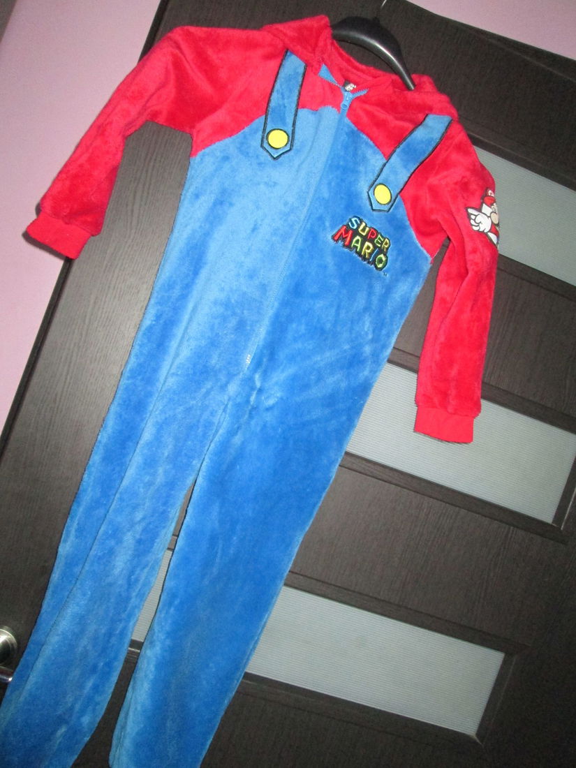 salopeta Super Mario copii 5-6 ani