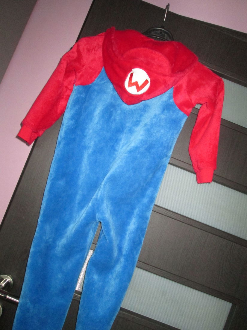 salopeta Super Mario copii 5-6 ani