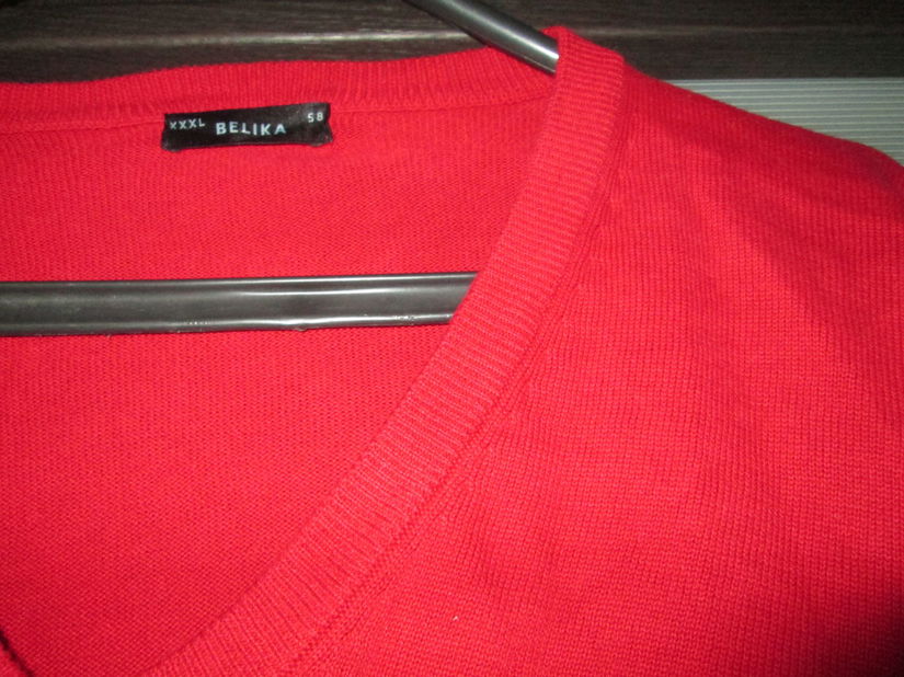 pulover rosu  58/XXXL