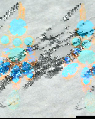 Cercei noi, Israel,   candebru ,  lucrati manual , pietre semipretioase,  spectaculosi