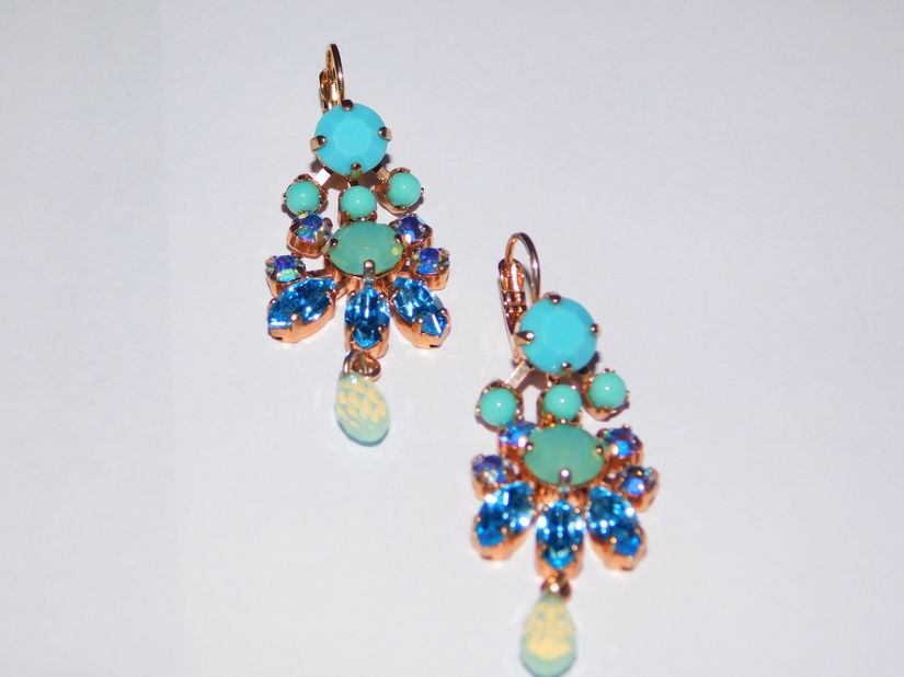 Cercei noi, Israel, candebru , lucrati manual , pietre semipretioase, spectaculosi