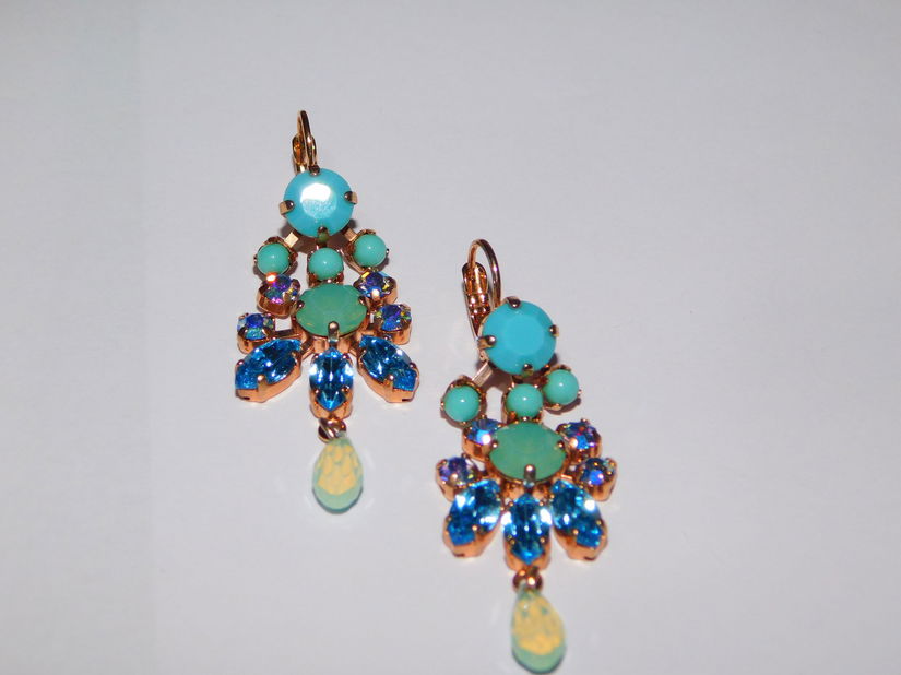 Cercei noi, Israel, candebru , lucrati manual , pietre semipretioase, spectaculosi