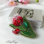 Lalea - Brosa broderie manuala