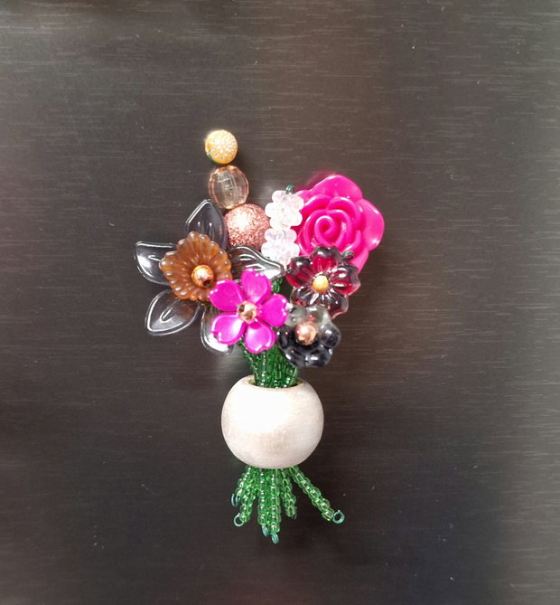 Beaded bouquet culoare mixt
