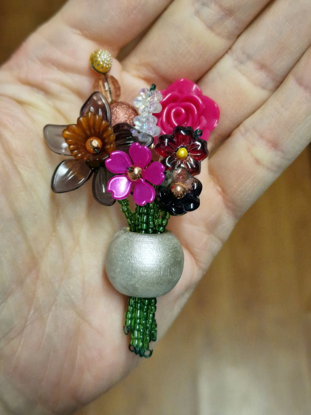 Beaded bouquet culoare mixt
