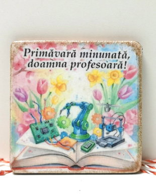 Martisor personalziat profesoara educatie tehnologica