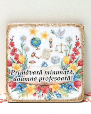Martisor personalziat materii scolare: profesoara educatie civica