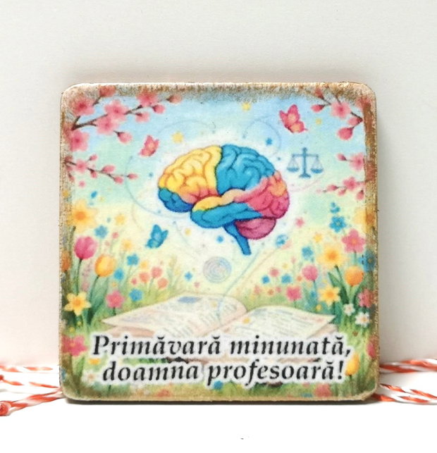 Martisor personalziat materii scolare:  psiholog, terapeut, profesoara psihologie