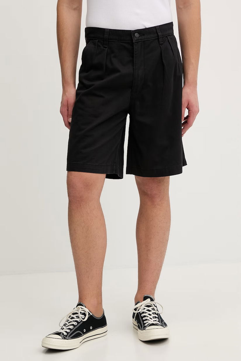 Levi's pantaloni scurți din bumbac BAGGY PLEATED